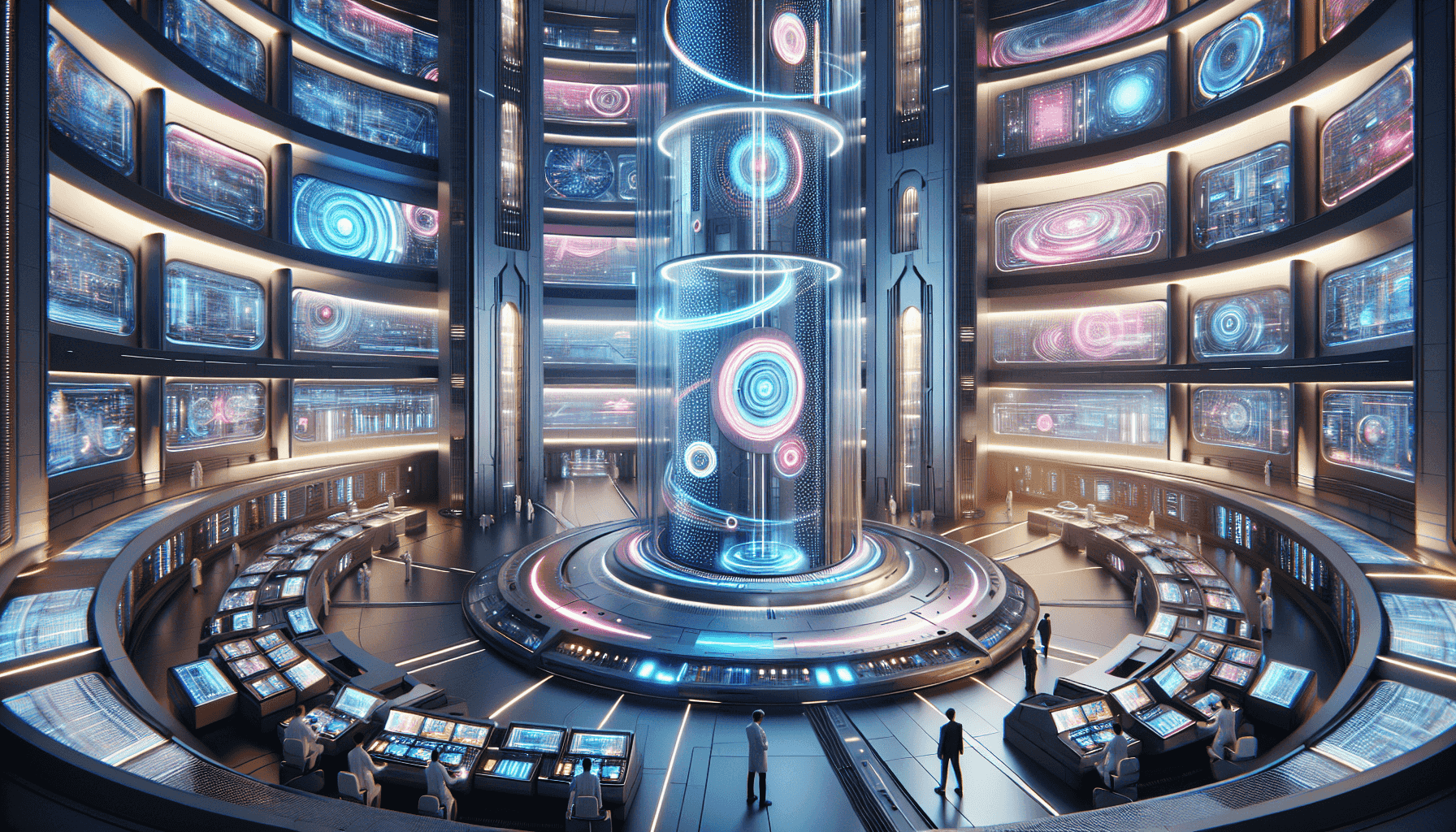 Intérieur de Rush Tower avec technologie avancée